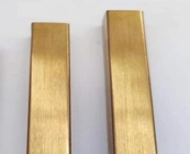 Altın Saç Çizgisi 201 304 Dikdörtgen Kare Borular ASTM A554
