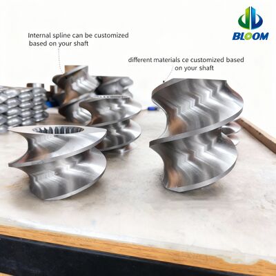 Kalite  Wear and Corrosion Resistant Twin Screw Extruder Parts with Customized Specifications and High Torque Capacity fabrika