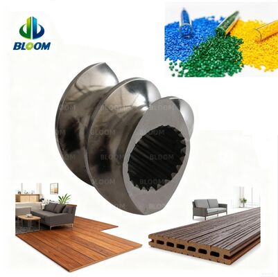 Kalite  ZSK Series W6Mo5Cr4V2 Twin Screw Elements for Co-rotating Twin Screw Extruders with Diameter Range 20 mm to 200 mm fabrika