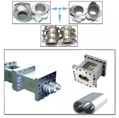 PVC Ekstruder Makinesi için 65mm Koni çift Ekstruder Çift Vidalı Eleman
