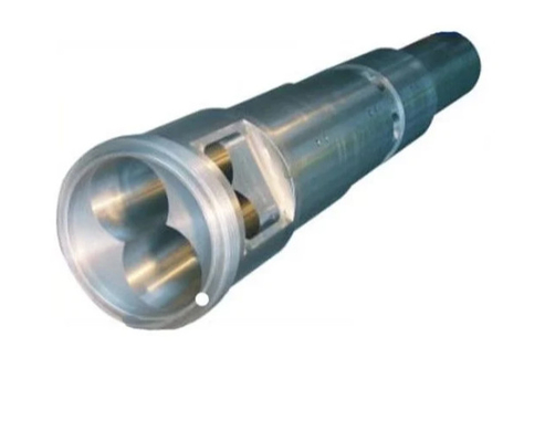 UPVC Boru 65/132 Bimetalik Katmanlı Konik Çift Vidalı Namlu