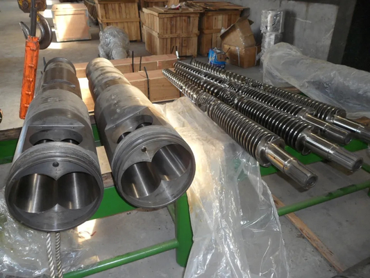 PVC Boru Hattı Ekstrüderi İçin Konik Çift Vidalı Namlu 80/156 65/132 55/110 50/105