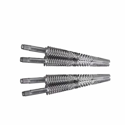 38CrMoAlA Nitrürlenmiş 51/105 65/132 80/156 Plastik Ekstruder İçin İkiz Vidalı Namlu