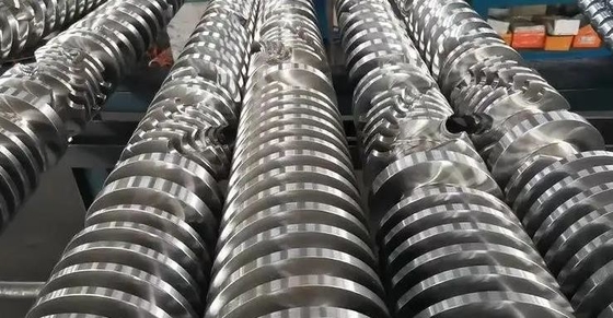 PVC WPC Profili İçin 38crmoala Alaşımlı Yapısal Çelik Konik Çift Vidalı ve Namlu