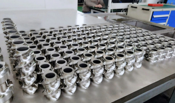 Metal W6mo5cr4V2 vida bileşenleri çift vida ekstrüder yedek parçalar plastik için vida