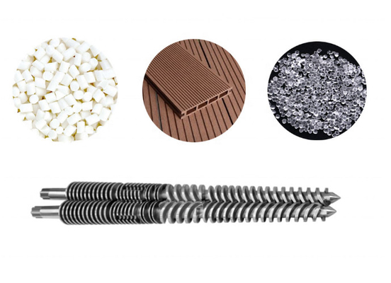 30mm Bimetalik Nitrürlü Konik Çift Vidalı Yedek Parça