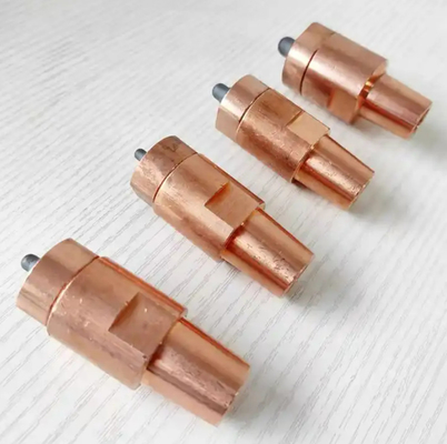 Fıstık kaynaklı elektrot kapağı kapağı KCF Pins CuCrZr malzeme vida fıstık elektrotlar M6 M8 M10