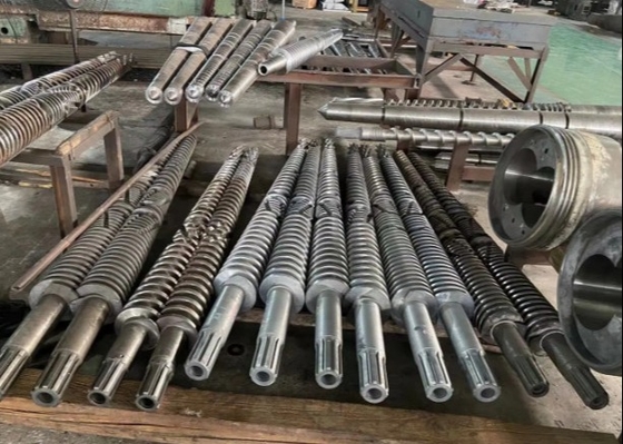 Plastik boru ekstrüzyon makinesi için yüksek çıkışlı 100mm vida ve fıçı