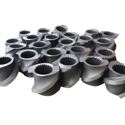 Yer değiştirme Bimetallik vida fıçı ve fluoroplastik masterbatch plastik ekstrüder için kaplama