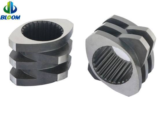 Yüksek performanslı Bimetal Barrel ve Çift vida elemanları Ekstrüzyon için mükemmel bir kombinasyon