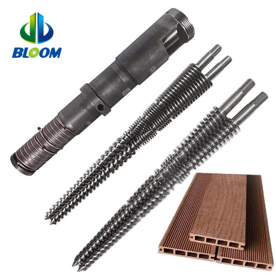 PVC WPC TPE / TPU için Kullanım Dayanıklı Konik İkiz vida ve Fıçı