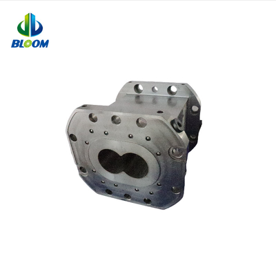 W6Mo5Cr4V2 İkiz vida ekstrüder için plastik ekstrüder fıçı LDPE/HDPE/PP Film Fırlatma Ekstrüder Bimetallik vida fıçı