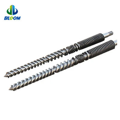 PVC WPC TPE TPU Üretimi İçin Bimetal Konik Çift vida ve Fıçı