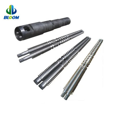PVC WPC TPE TPU Üretimi İçin Bimetal Konik Çift vida ve Fıçı