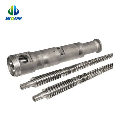 PVC WPC TPE TPU Üretimi İçin Bimetal Konik Çift vida ve Fıçı