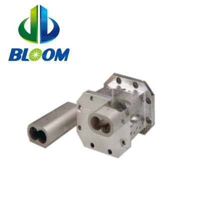 W6Mo5Cr4V2 İkiz vida ekstrüder için plastik ekstrüder fıçı LDPE/HDPE/PP Film Fırlatma Ekstrüder Bimetallik vida fıçı