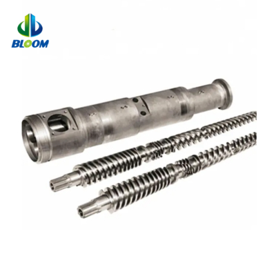 PVC WPC boru levhası için Bimetallik Konik İkiz vida ve fıçı