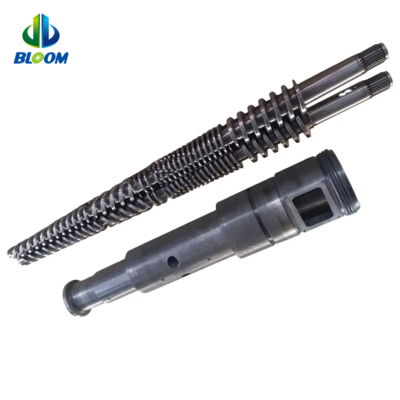 PVC WPC boru levhası için Bimetallik Konik İkiz vida ve fıçı