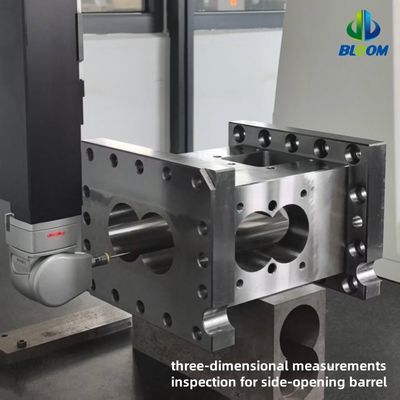 Modüler Tasarım Nikel Alaşımı Ekstrüder Makineleri için Yüksek Güçlü Çift vida Fıçı