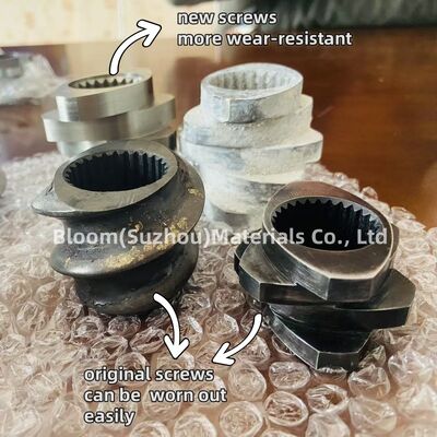 Özel özelliklere ve yüksek tork kapasitesine sahip aşınmaya ve korozyona dayanıklı ikiz vida ekstrüder parçaları