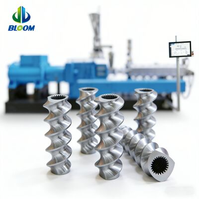 Plastik ekstrüder makinelerinde aşınma direnci için yüksek dayanıklılıklı nikel alaşımı ikiz vida fıçı