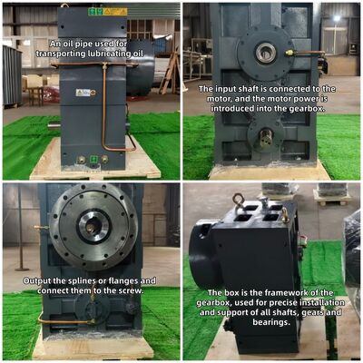 SJ SZ65 Serisi Yüksek Torklu Hassas Senkron Çalışma Ekstrüder Dişli Kutusu, Plastik Vida Ekstrüderi İçin