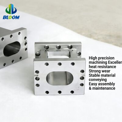 Nikel alaşımlı, aşınma direnci ve yüksek sıcaklık toleransı olan nikel alaşımlı, bimetal ekstrüder vidaları ve fıçıları PP PET PVC ABS plastik ekstrüder için