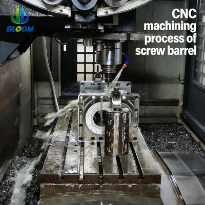 Nikel alaşımlı, aşınma direnci ve yüksek sıcaklık toleransı olan nikel alaşımlı, bimetal ekstrüder vidaları ve fıçıları PP PET PVC ABS plastik ekstrüder için