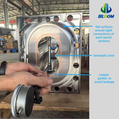 PA PBT PET PEEK Üretimi için Yüksek Hassasiyetli Nikel Alaşımı İkiz vida Fıçı