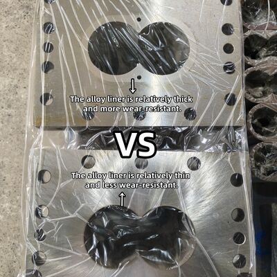 Modüler Yapı Nikel Alaşımı Plastik Ekstrüzyon için Kullanım Direnci ile Çift vida varil