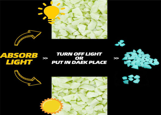 Bahçe İçin Dayanıklı Aydınlık Çakıl Glow Stones Giy