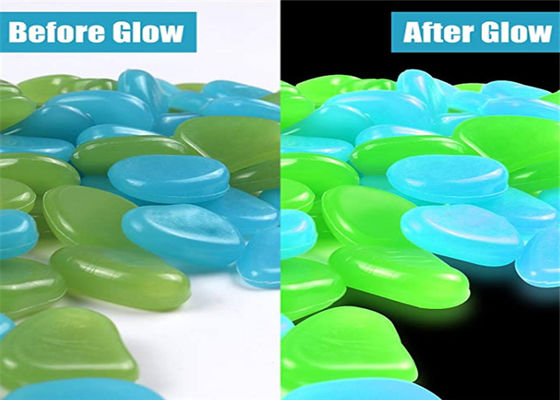 Bahçe İçin Dayanıklı Aydınlık Çakıl Glow Stones Giy