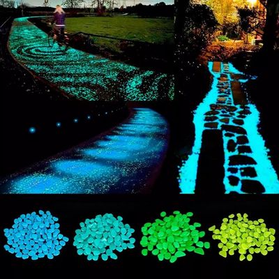 Karanlık Taş Bahçe Balık Tankı Dekorasyonunda 2mm 3mm Glow